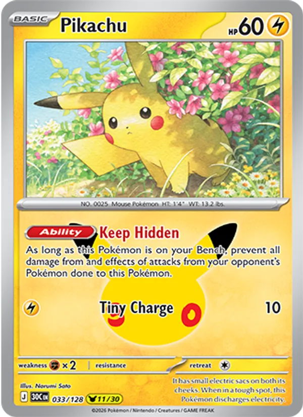 Pikachu, 30th Celebration 033
