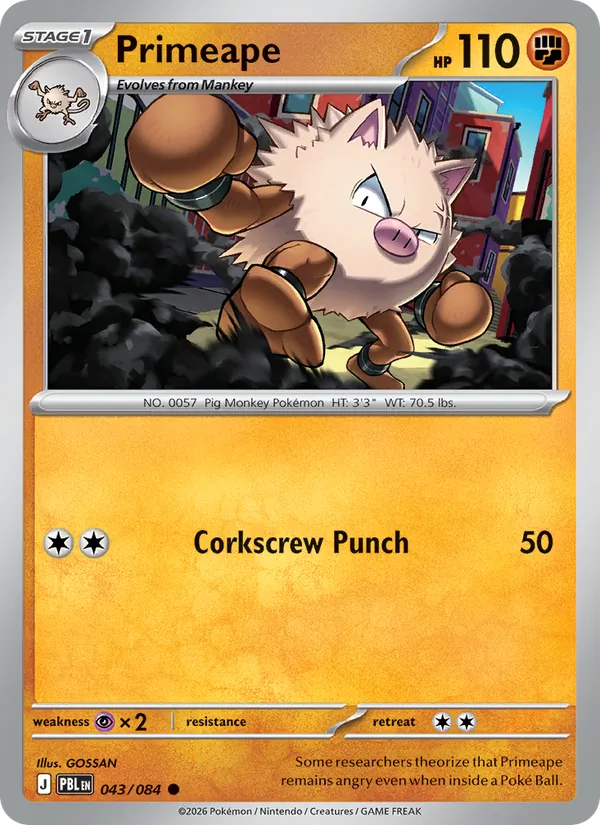 Primeape, Pitch Black 043
