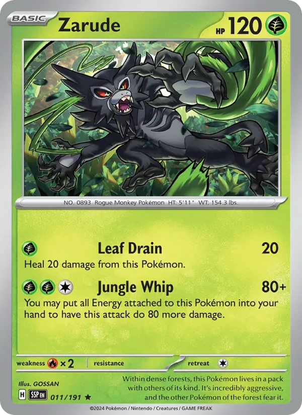 Zarude, Surging Sparks 011