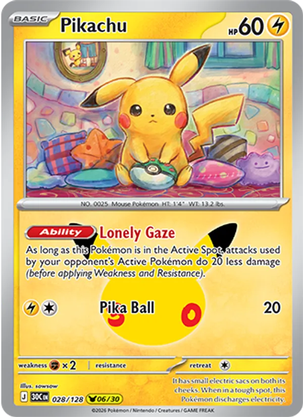 Pikachu, 30th Celebration 028