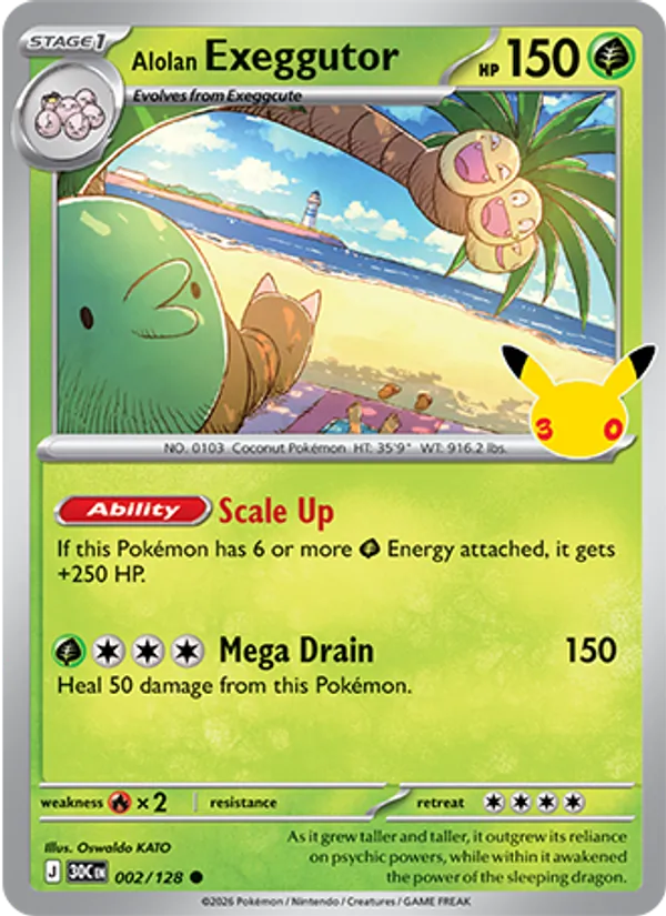Alolan Exeggutor, 30th Celebration 002