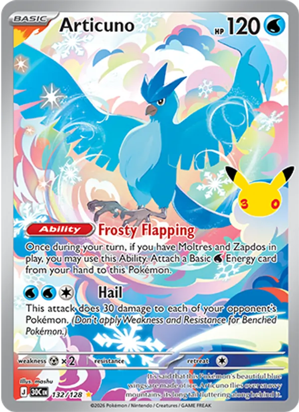 Articuno, 30th Celebration 132