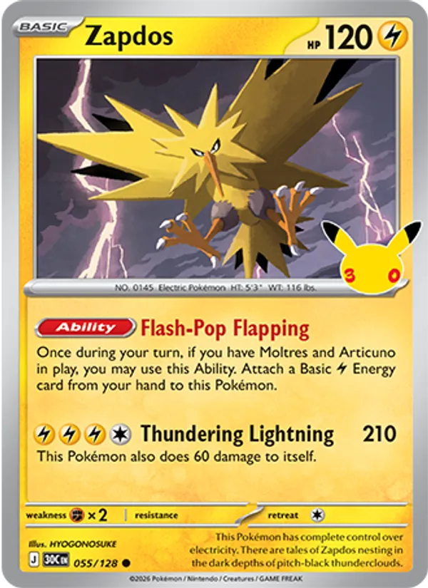 Zapdos, 30th Celebration 055