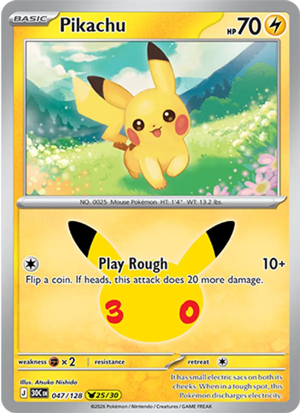 Pikachu, 30th Celebration 047