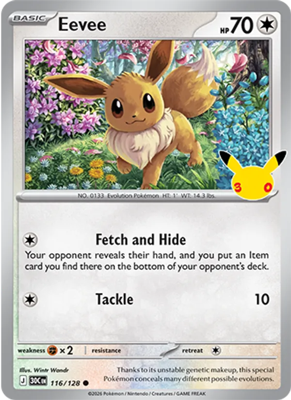 Eevee, 30th Celebration 116