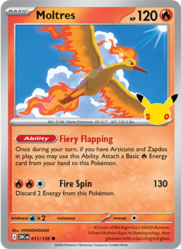 Moltres, 30th Celebration 011