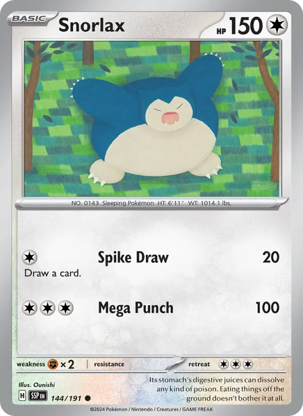 Snorlax, Surging Sparks 144