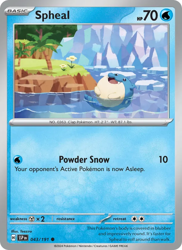 Spheal, Surging Sparks 043