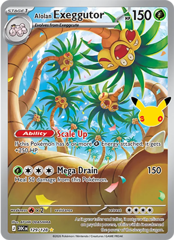 Alolan Exeggutor, 30th Celebration 129