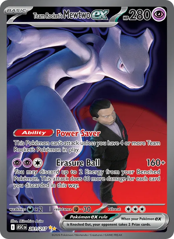 Team Rocket’s Mewtwo ex 281/217