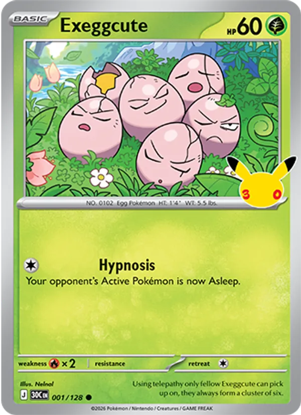 Exeggcute, 30th Celebration 001